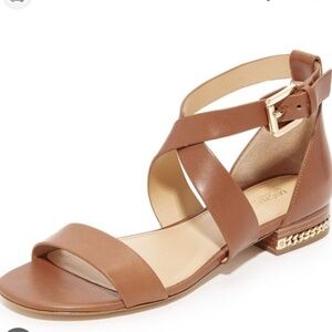 Michael Kors Brown Leather Sandals